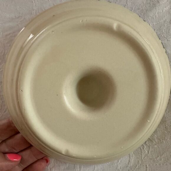 Apple Baker The Workshops Of Gerald E. Henn Green Spongeware Set of 2 - Picture 4 of 9